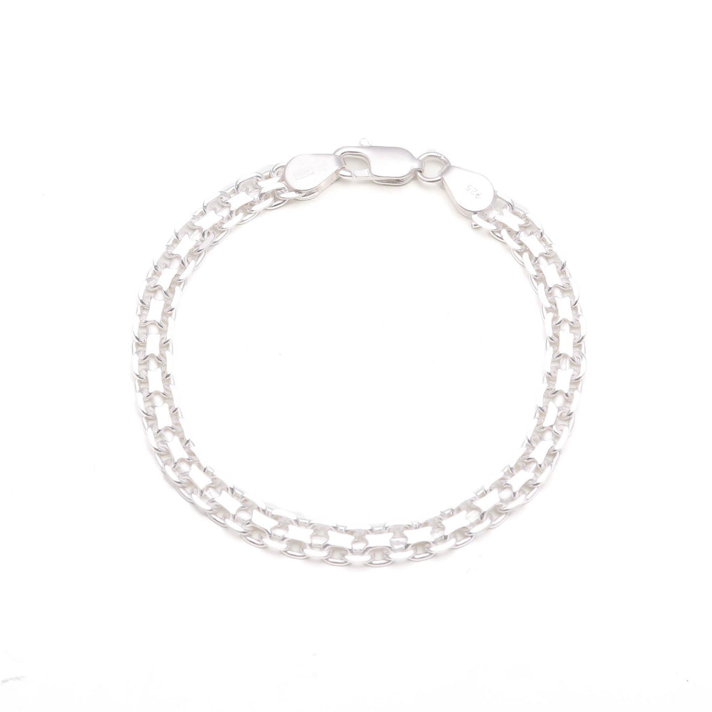 Link Bracelet 925 Sterling Silver Men Jewellery Gift for Husband