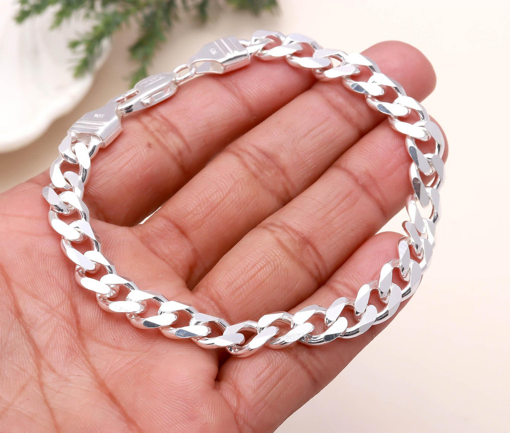 Chunky Link Bracelet in 925 Sterling Silver - Silver Jewellery