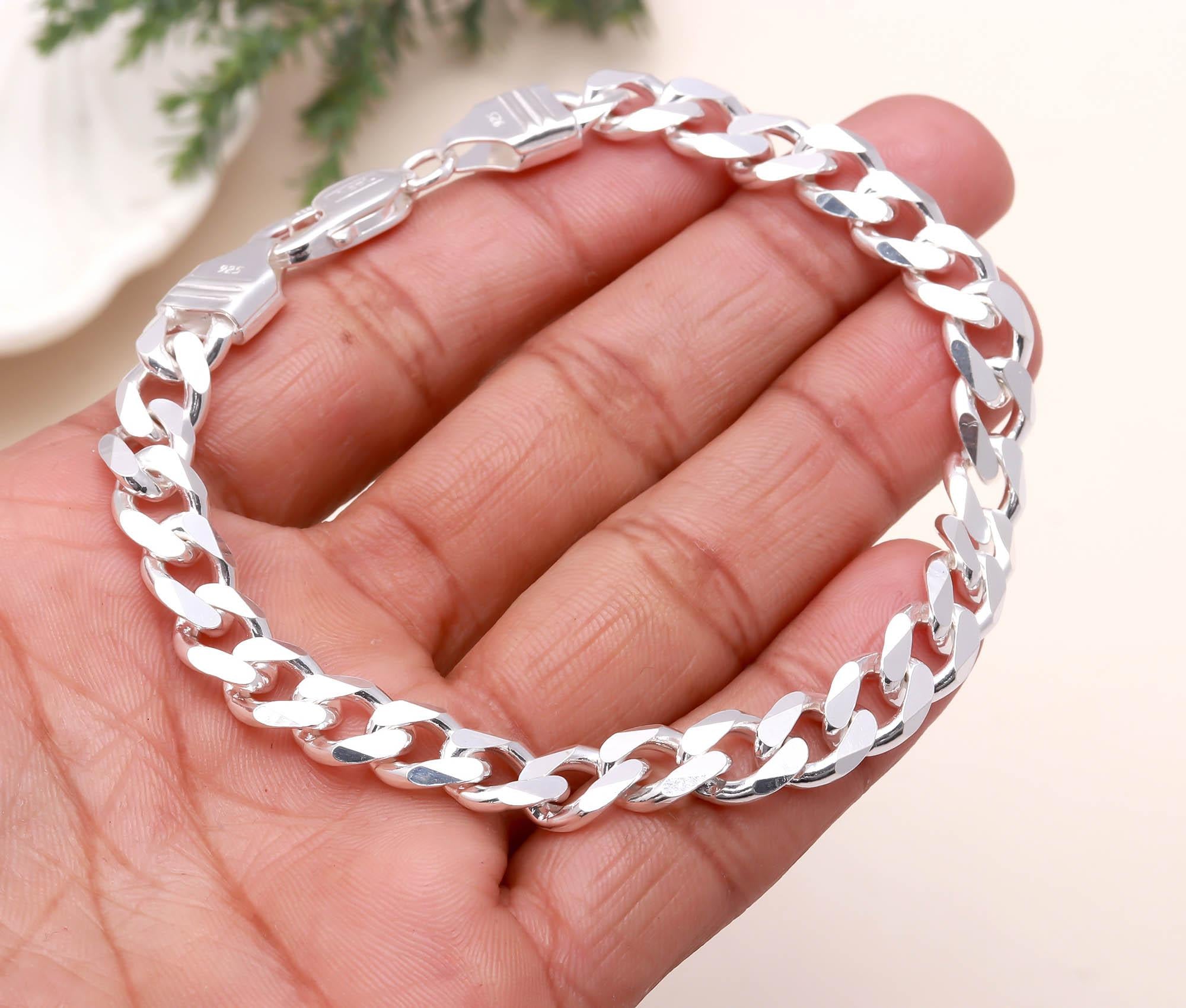 Chunky Link Bracelet in 925 Sterling Silver - Silver Jewellery