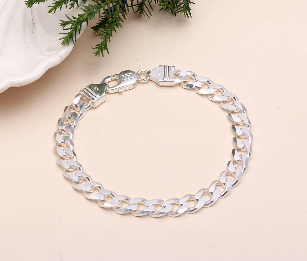 Chunky Link Bracelet in 925 Sterling Silver - Silver Jewellery