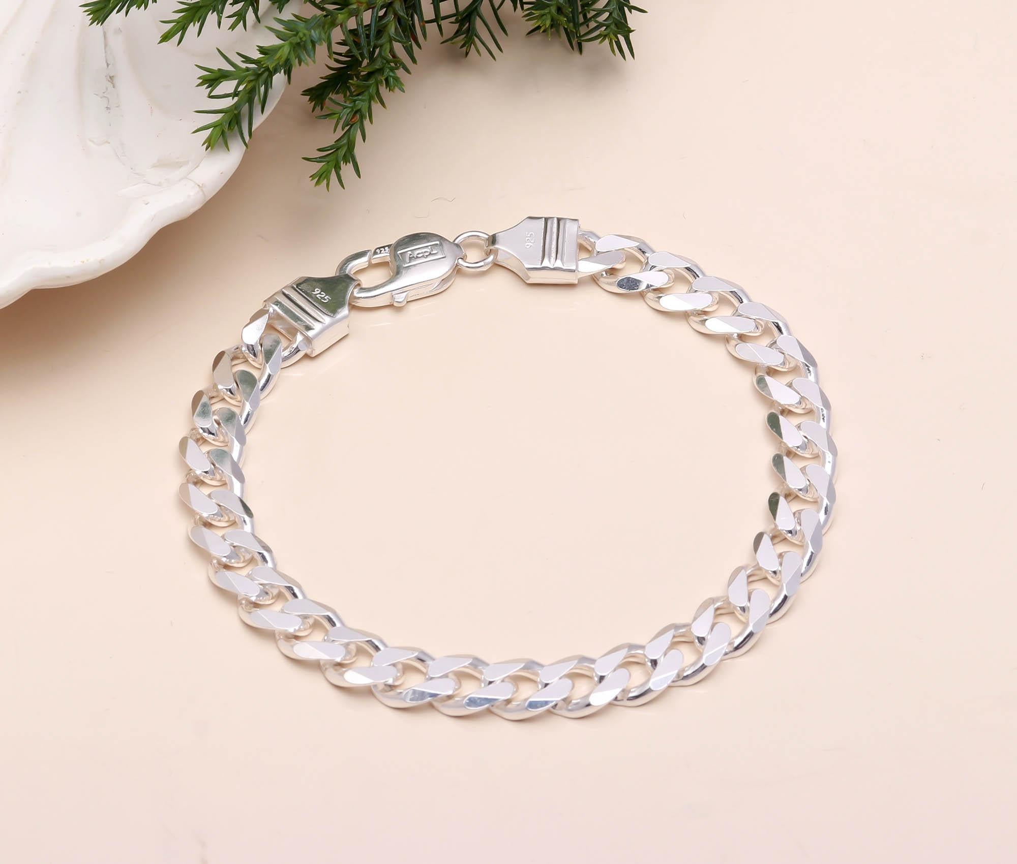 Chunky Link Bracelet in 925 Sterling Silver - Silver Jewellery