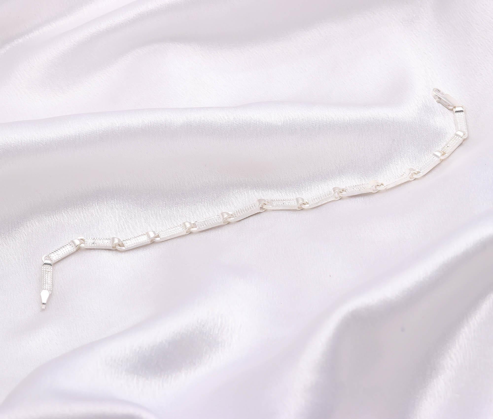 Link Bracelet 925 Sterling Silver Men’s Jewellery – Perfect Gift for Husband