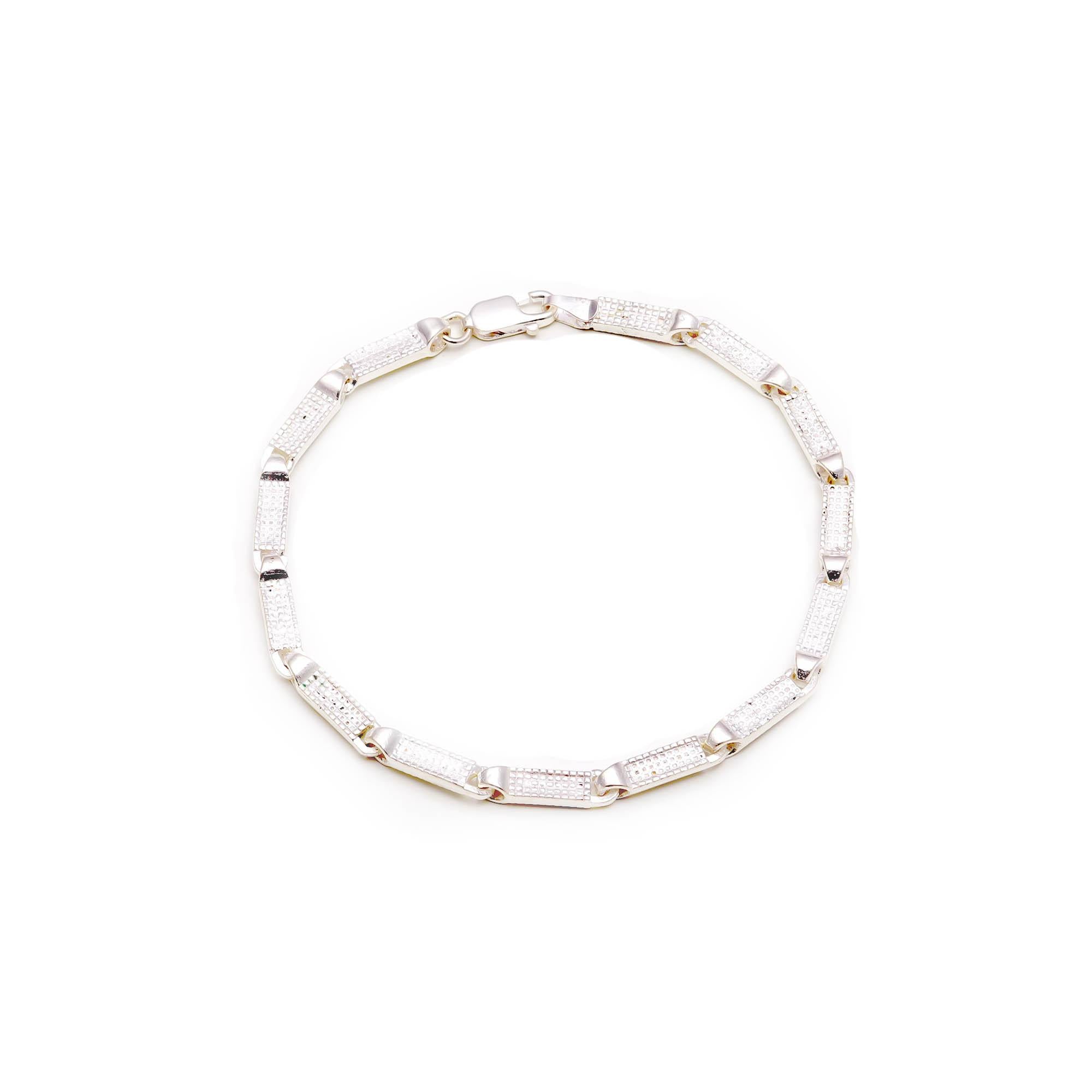 Link Bracelet 925 Sterling Silver Men’s Jewellery – Perfect Gift for Husband