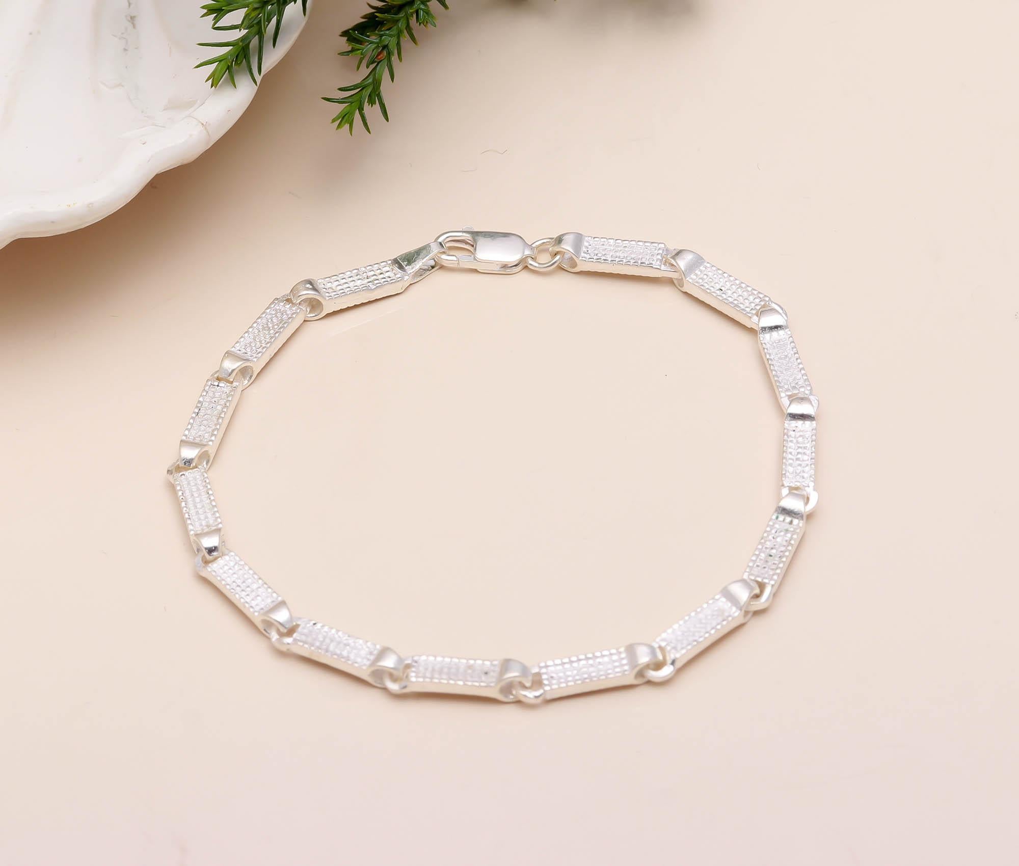 Link Bracelet 925 Sterling Silver Men’s Jewellery – Perfect Gift for Husband