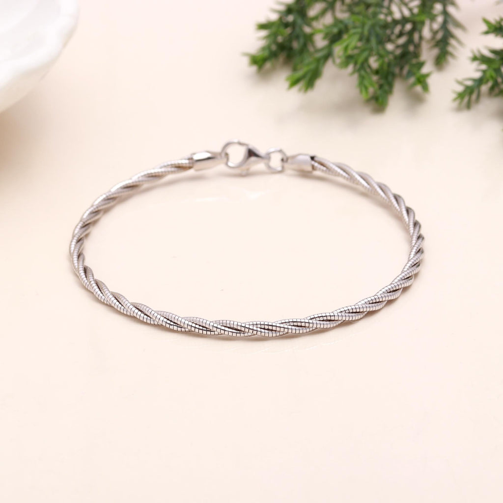 Pure 925 Sterling Silver Bracelet – Minimalist & Stylish Gift Idea