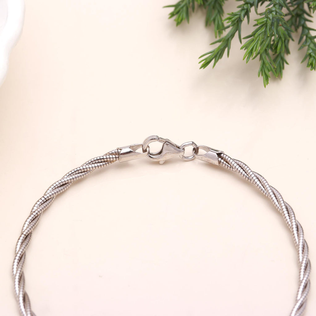 Pure 925 Sterling Silver Bracelet – Minimalist & Stylish Gift Idea