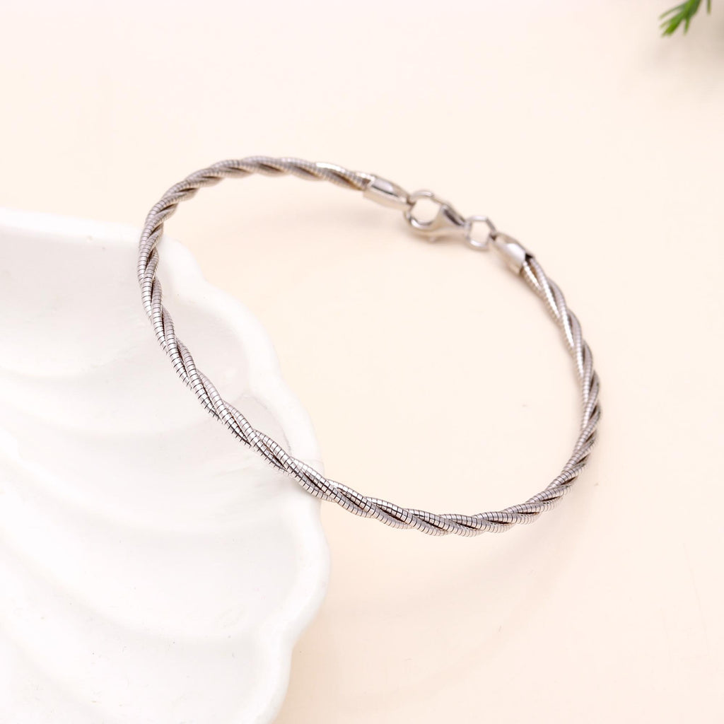 Pure 925 Sterling Silver Bracelet – Minimalist & Stylish Gift Idea
