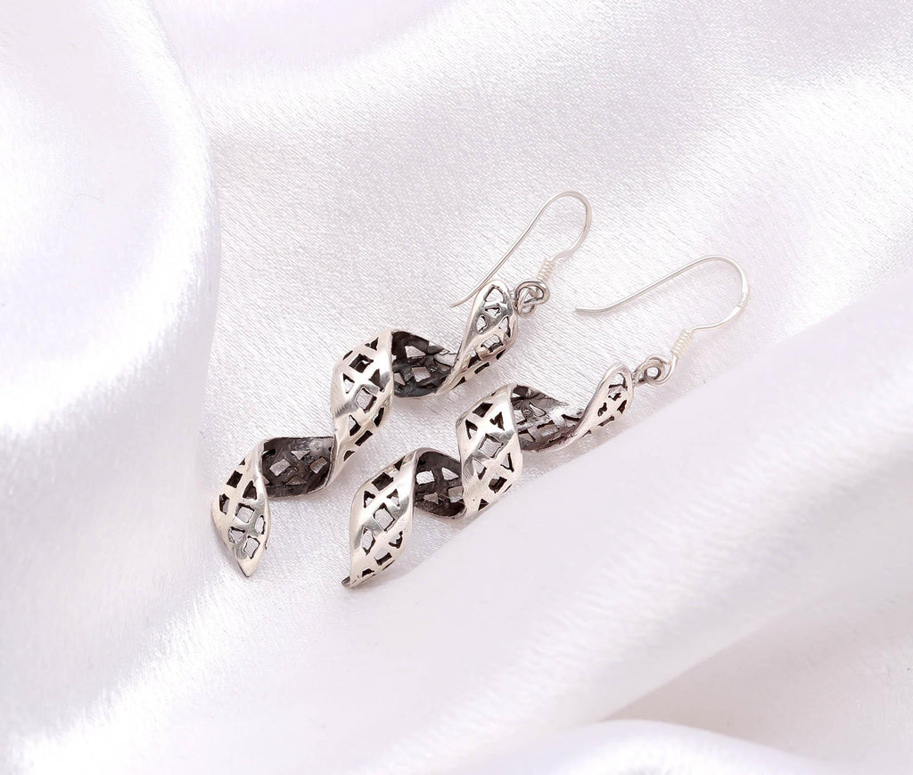Elegant 925 Sterling Silver Stud Drop Dangle Earrings – Perfect Wedding Gift