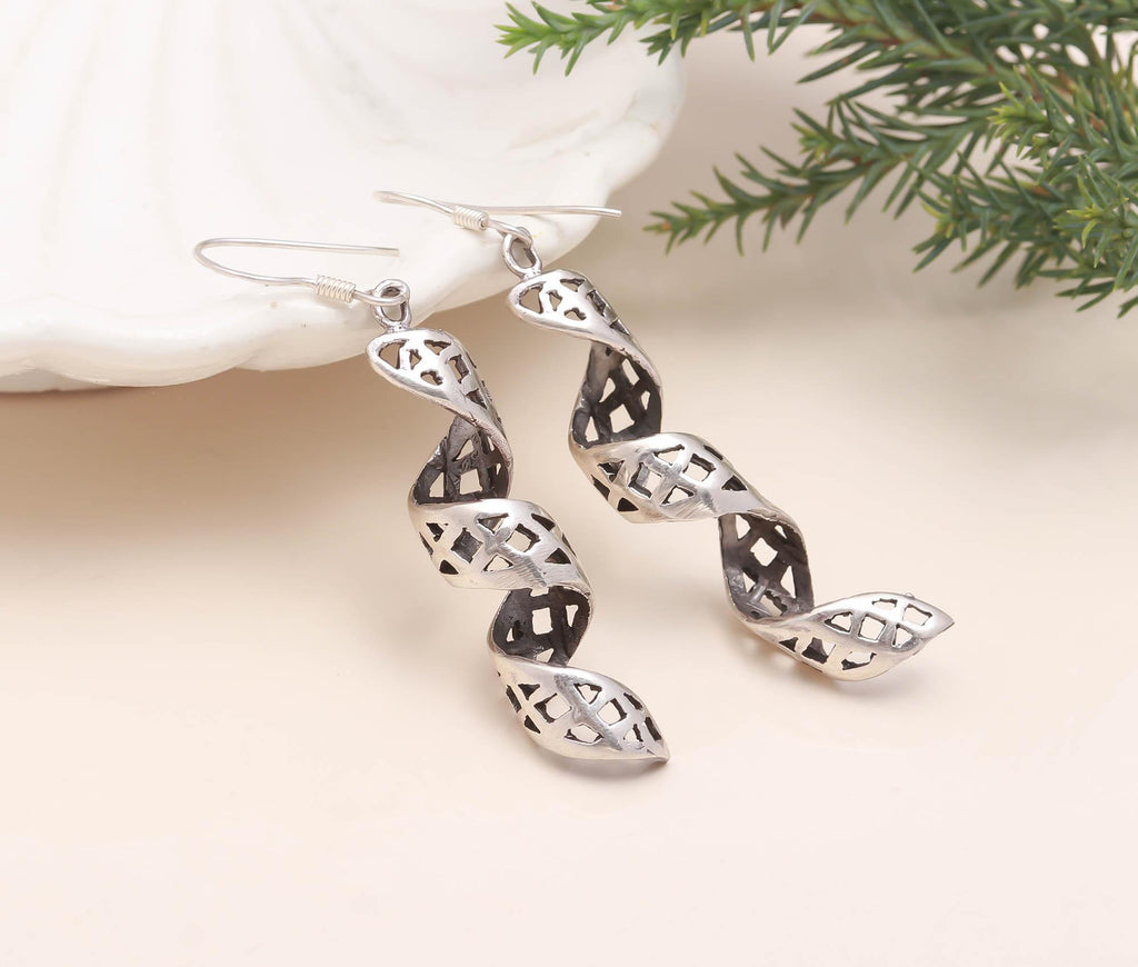 Elegant 925 Sterling Silver Stud Drop Dangle Earrings – Perfect Wedding Gift