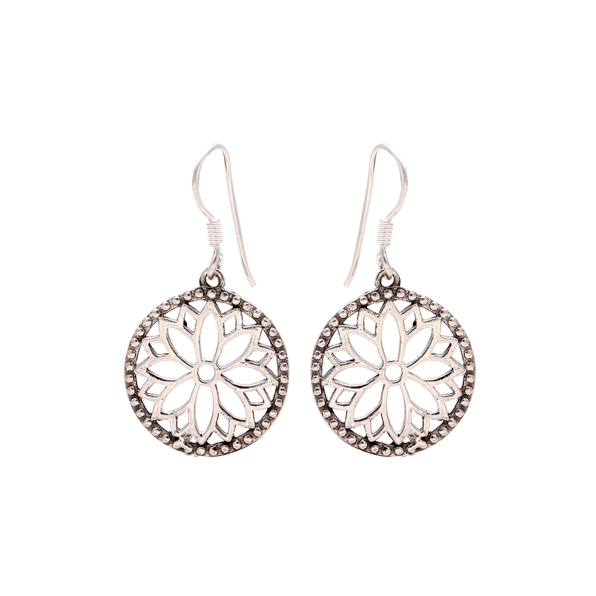 Hypoallergenic 925 Sterling Silver Stud Earrings – Dainty Round Style Boho Jewellery