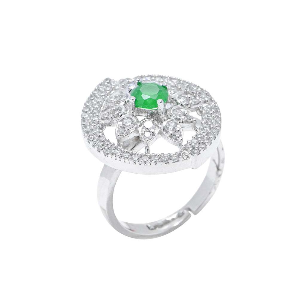 925 Sterling Silver Sparkling Cubic Zirconia Ring for Women, Elegant CZ Solitaire Promise Ring, Engagement Ring, Birthday or Anniversary Gift