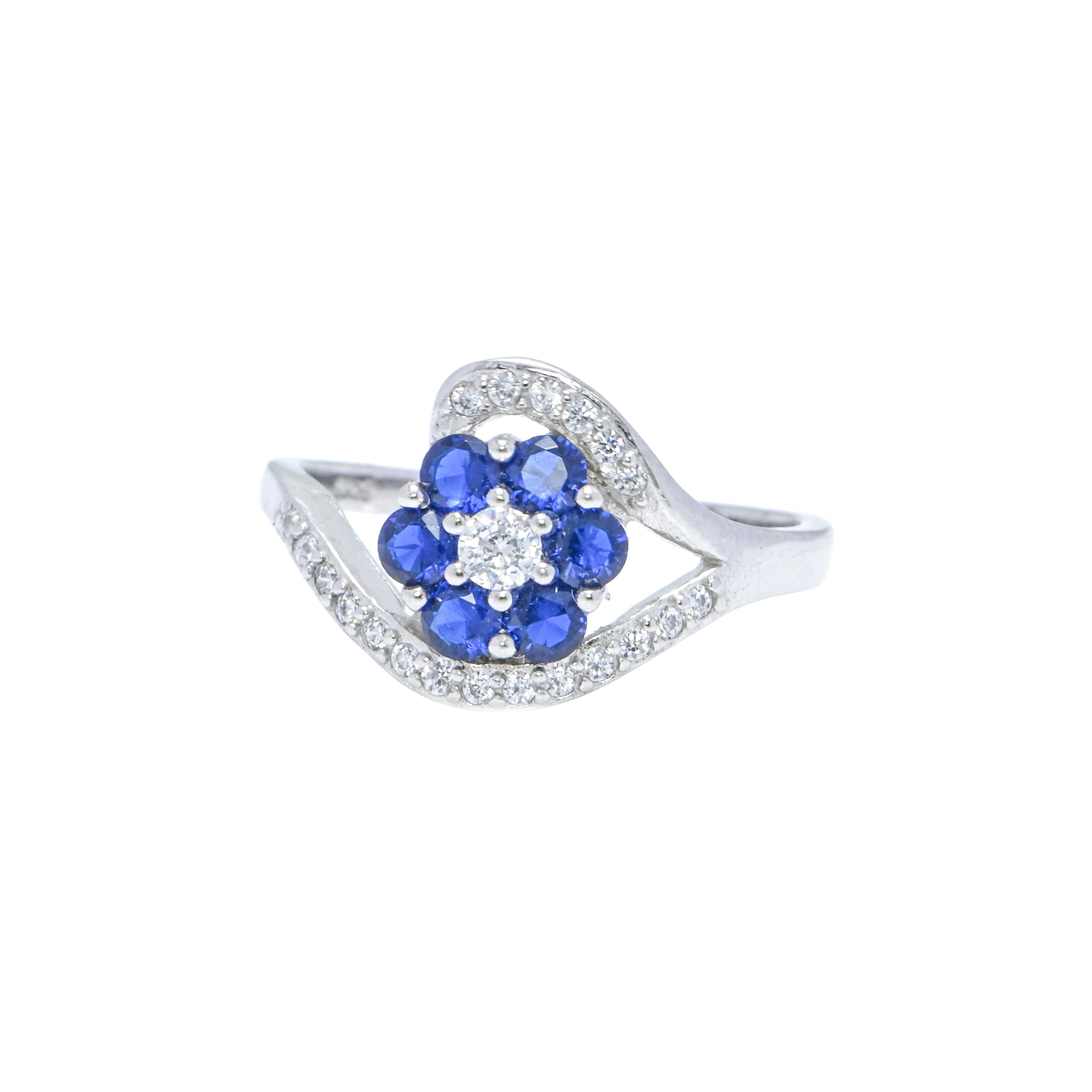 925 Sterling Silver Geometric Cubic Zirconia Ring for Her, Chic CZ Fashion Jewelry, Statement Ring, Birthday or Holiday Gift