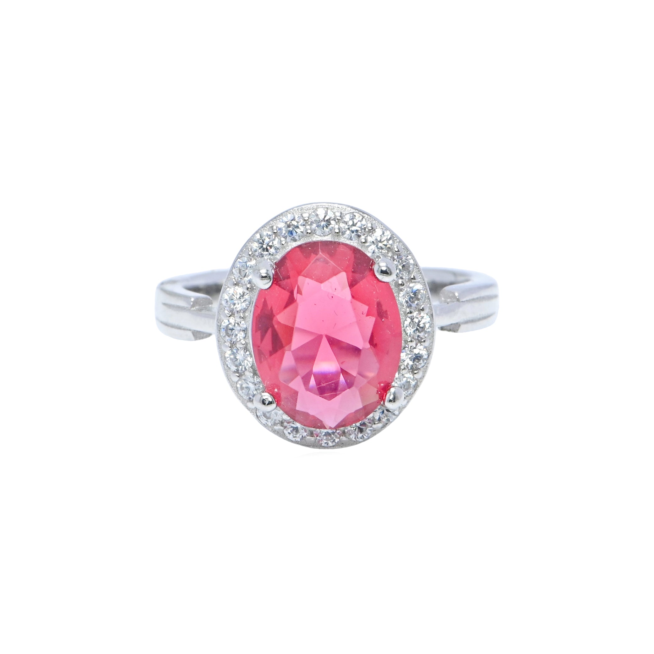 925 Sterling Silver Luxe Cocktail Cubic Zirconia Ring for Women, Bold CZ Fashion Jewelry for Parties, Evening Wear, Wedding Gifts