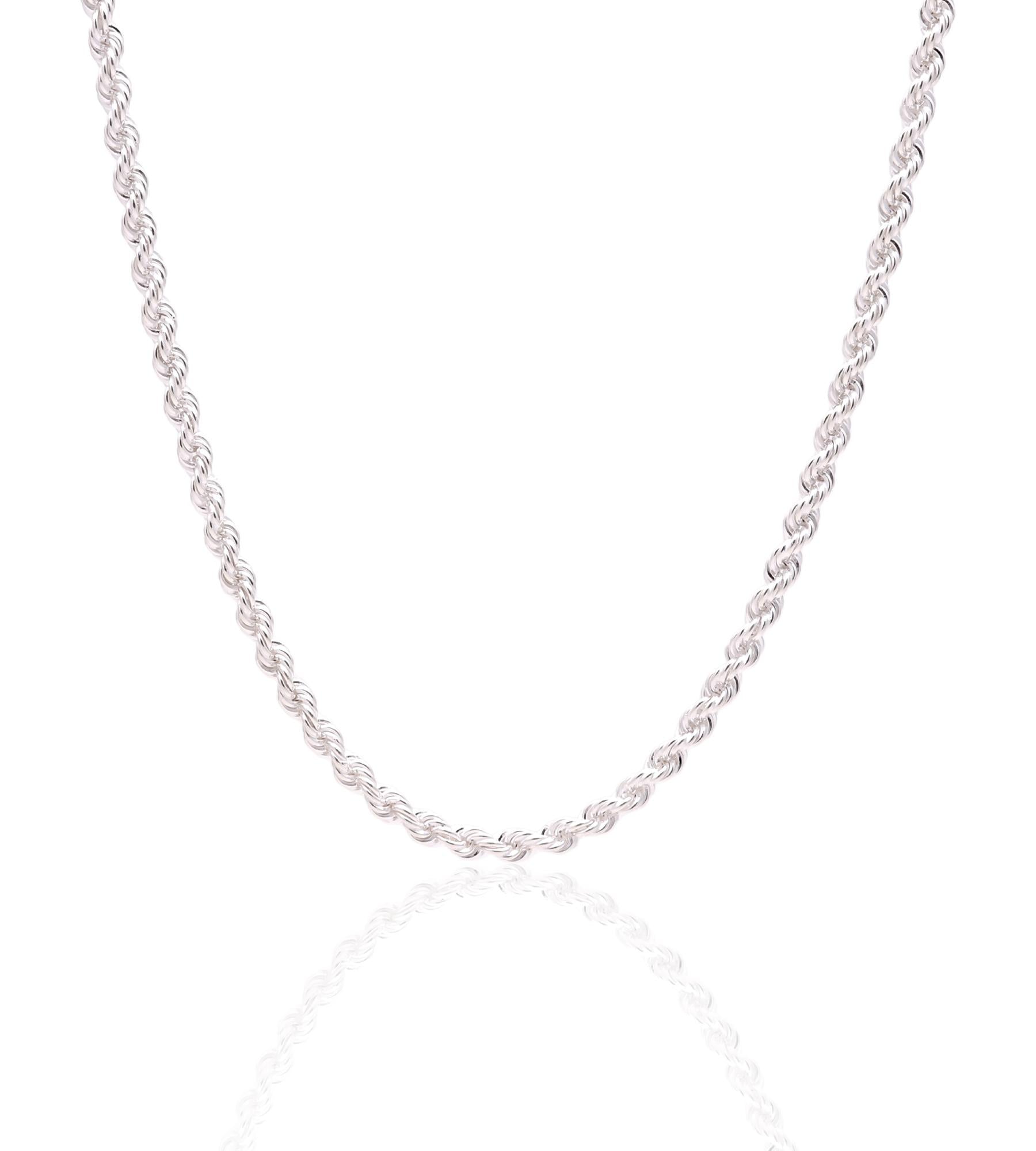 Real 925 Sterling Silver Chain Necklace for Men