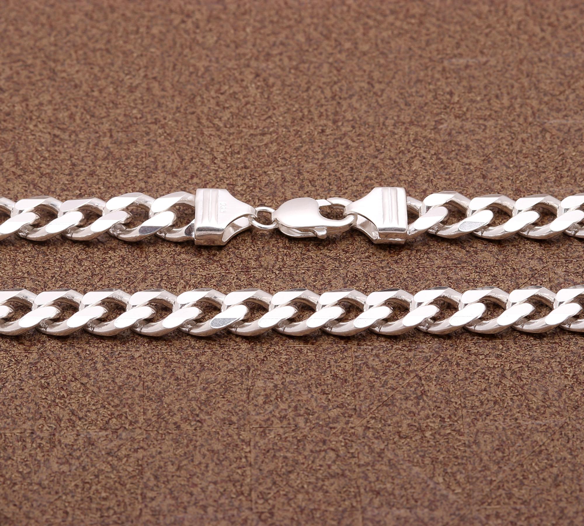 Pure 925 Sterling Silver Women’s Chain Minimalist Silver Jewelry