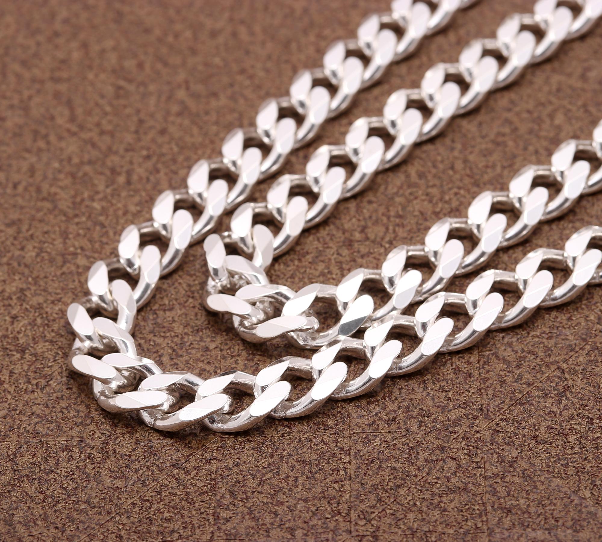 Pure 925 Sterling Silver Women’s Chain Minimalist Silver Jewelry