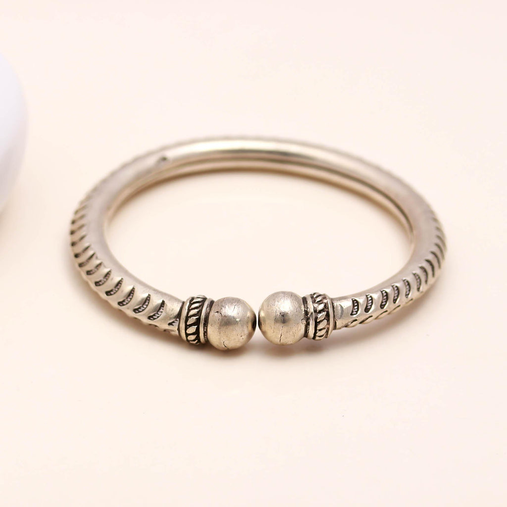 Engraved 925 Sterling Silver Cuff Bangle Handmade Adjustable Bracelet