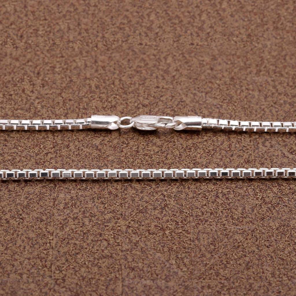 Handcrafted 925 Sterling Silver Chain Necklace For Women