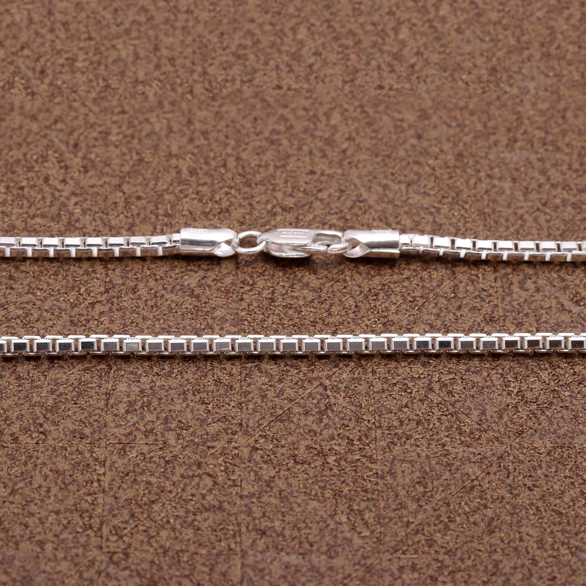 Handcrafted 925 Sterling Silver Chain Necklace For Women