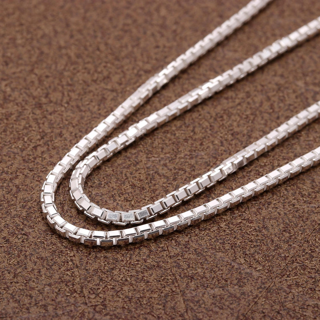 Handcrafted 925 Sterling Silver Chain Necklace For Women