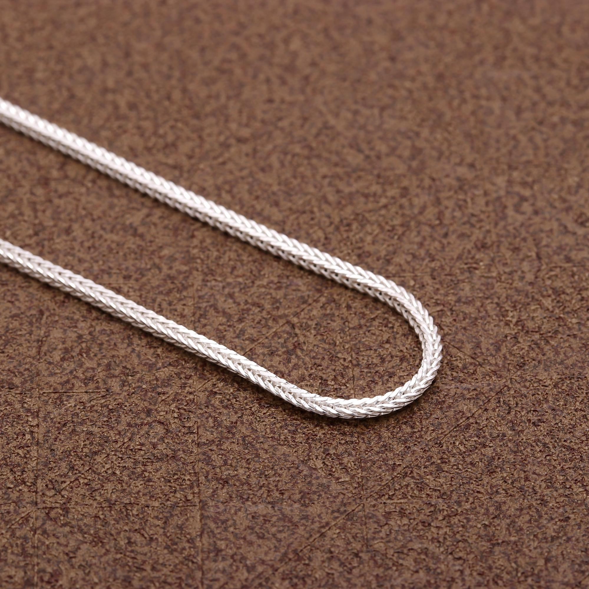 Elegant 925 Sterling Silver Women’s Necklace Luxury Chain