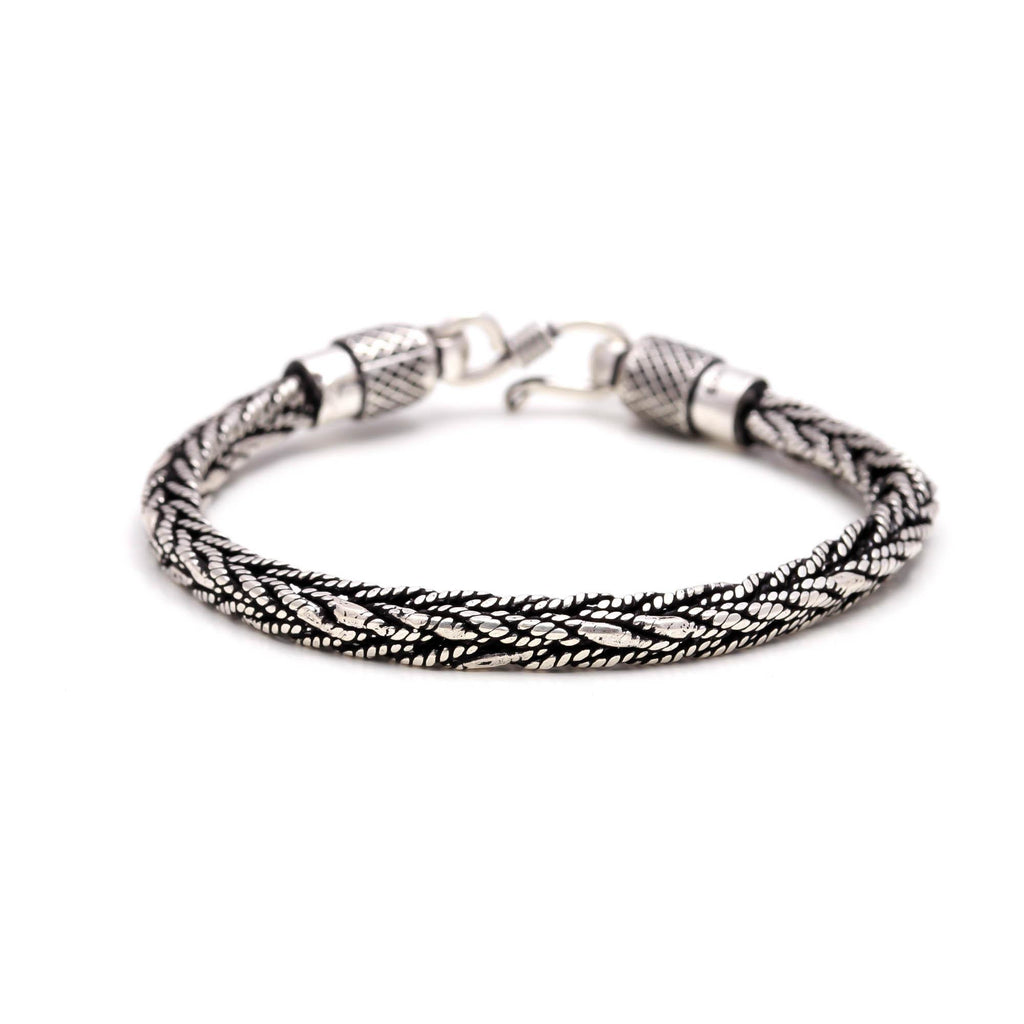Heavy Weave Chain Bracelet for Men 925 Sterling Silver Jewellery