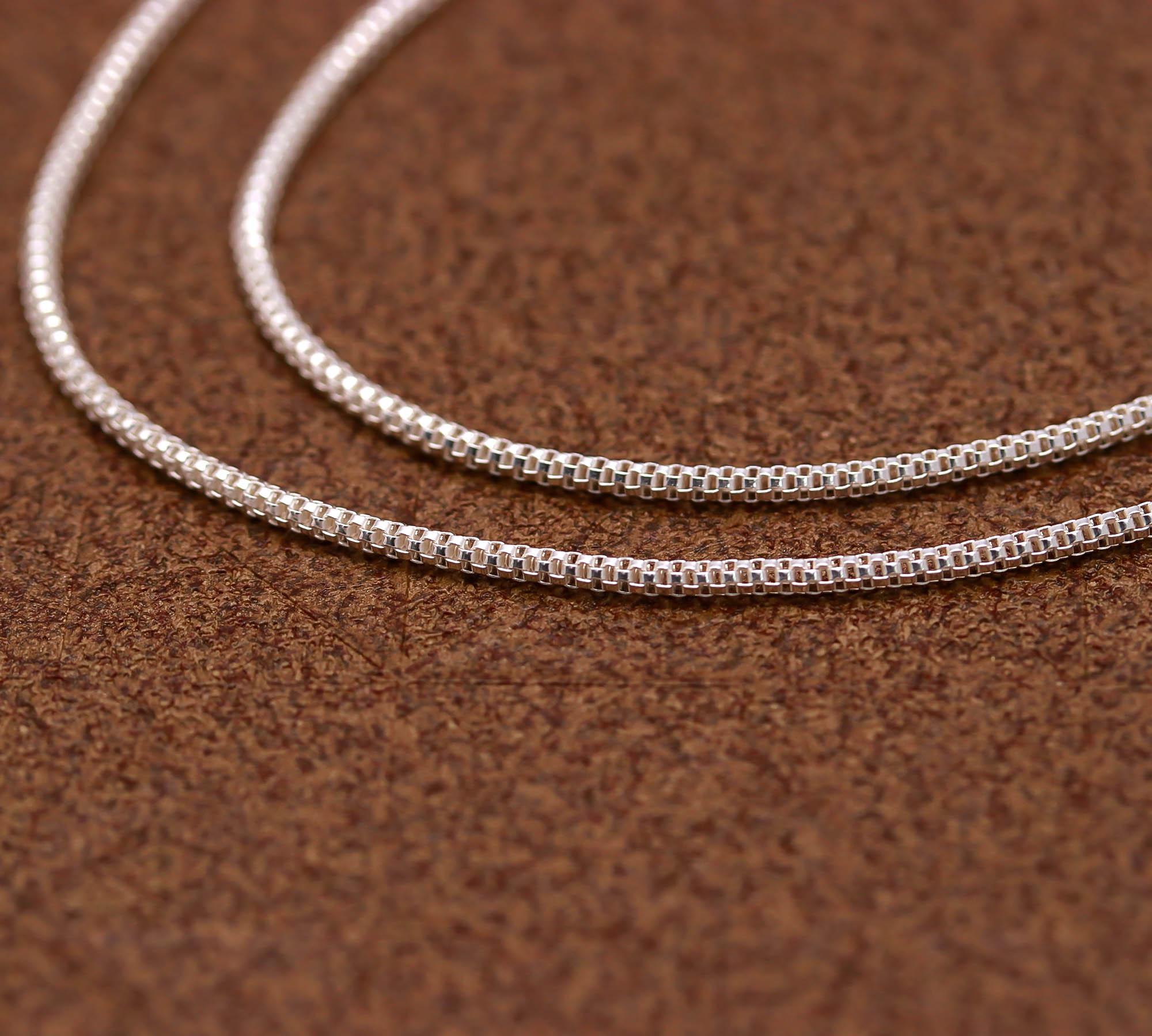 925 Silver Chain Necklace – Minimalist & Versatile Style