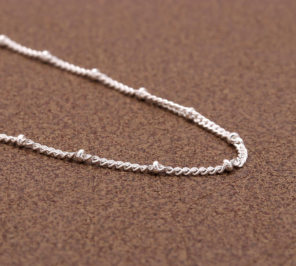 925 Sterling Silver Women Chain Necklace – Real Silver Jewelry for Women