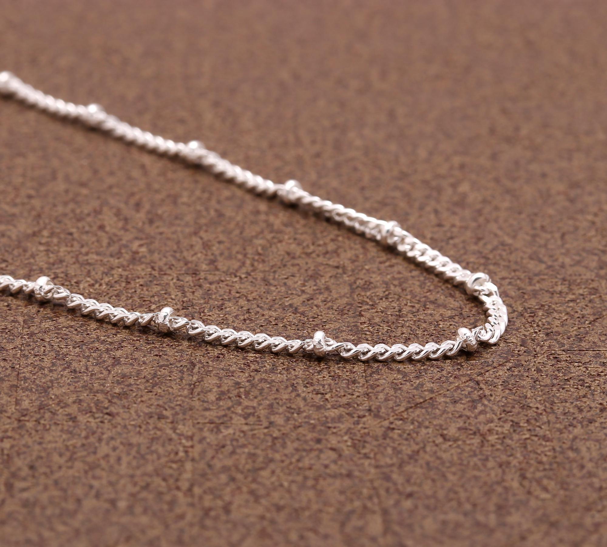 925 Sterling Silver Women Chain Necklace – Real Silver Jewelry for Women