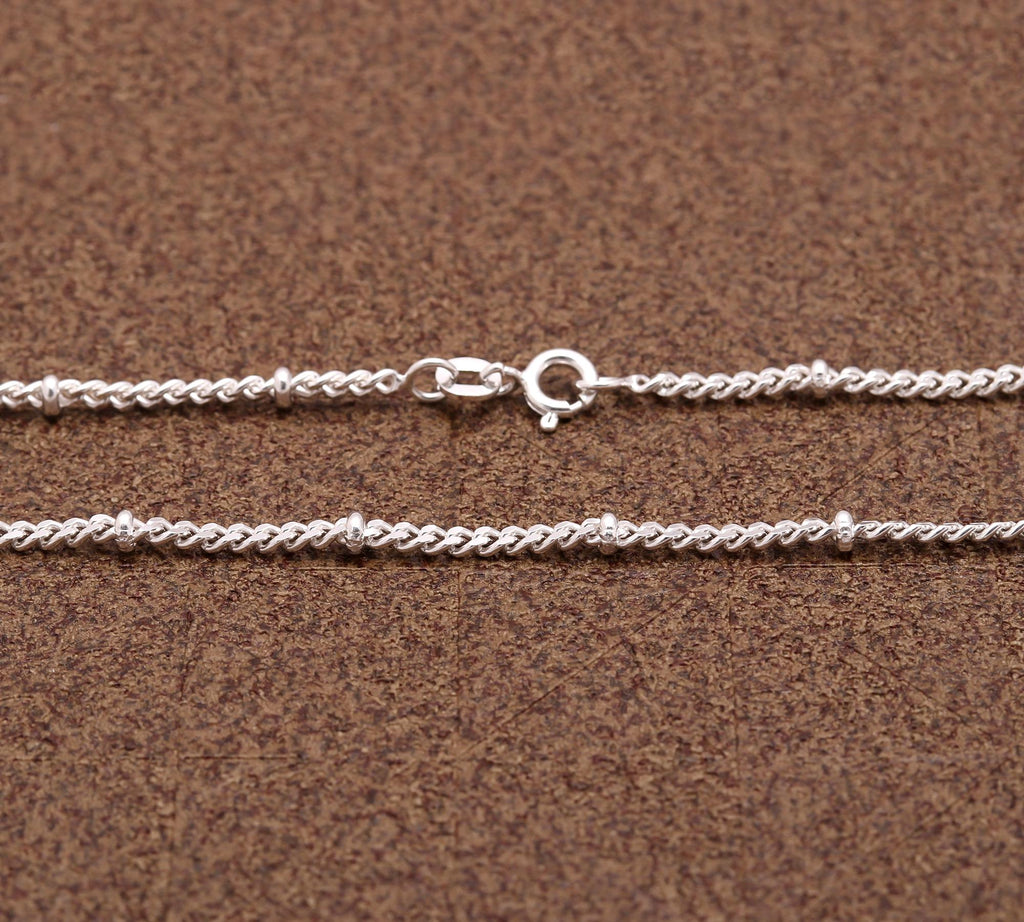 925 Sterling Silver Women Chain Necklace – Real Silver Jewelry for Women