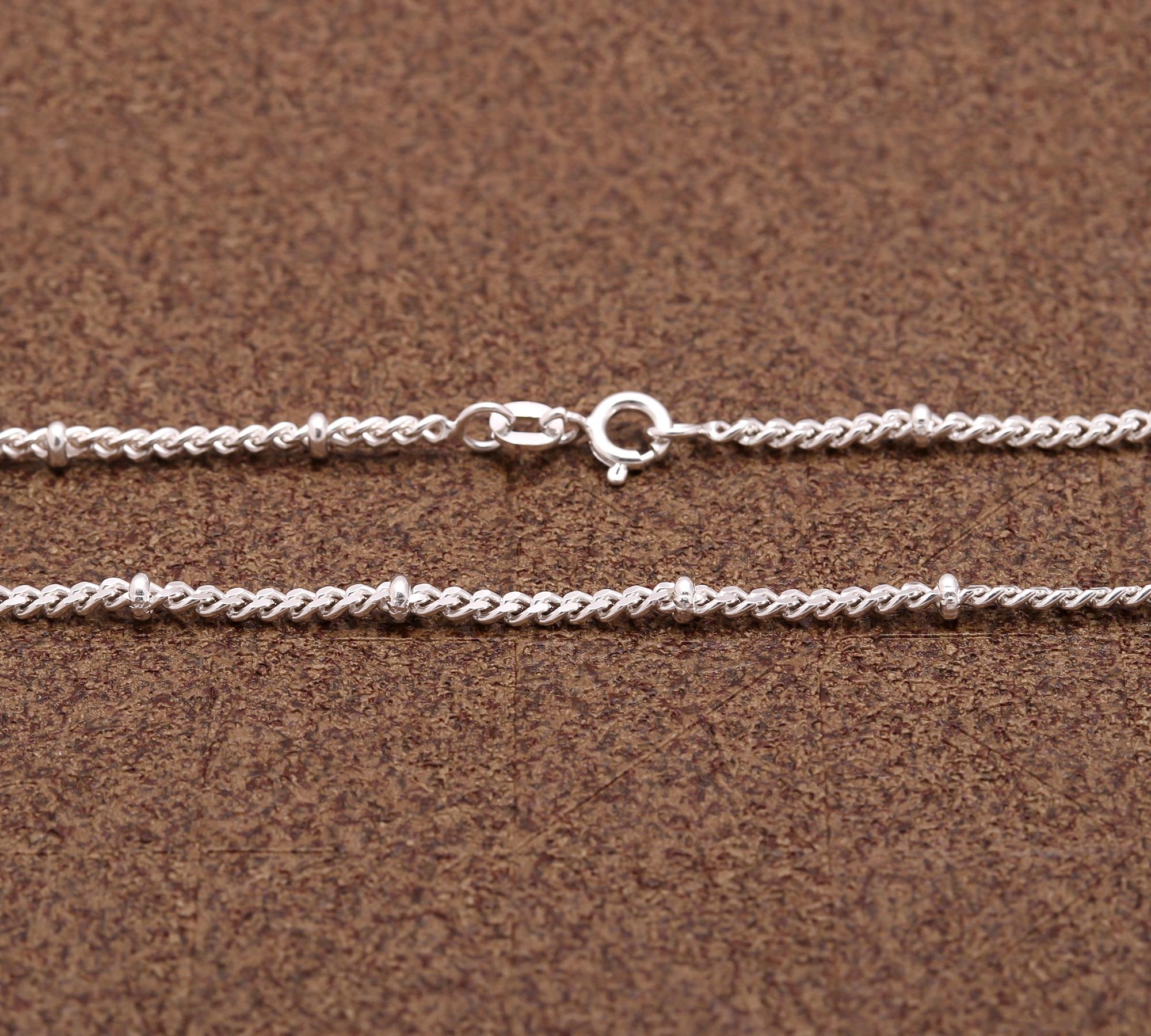 925 Sterling Silver Women Chain Necklace – Real Silver Jewelry for Women