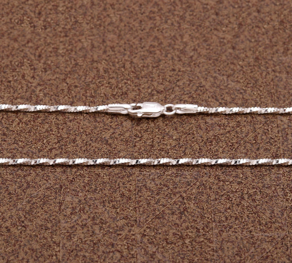 925 sterling silver Chain Necklace Jewelry Gift for Her | Layering Necklace