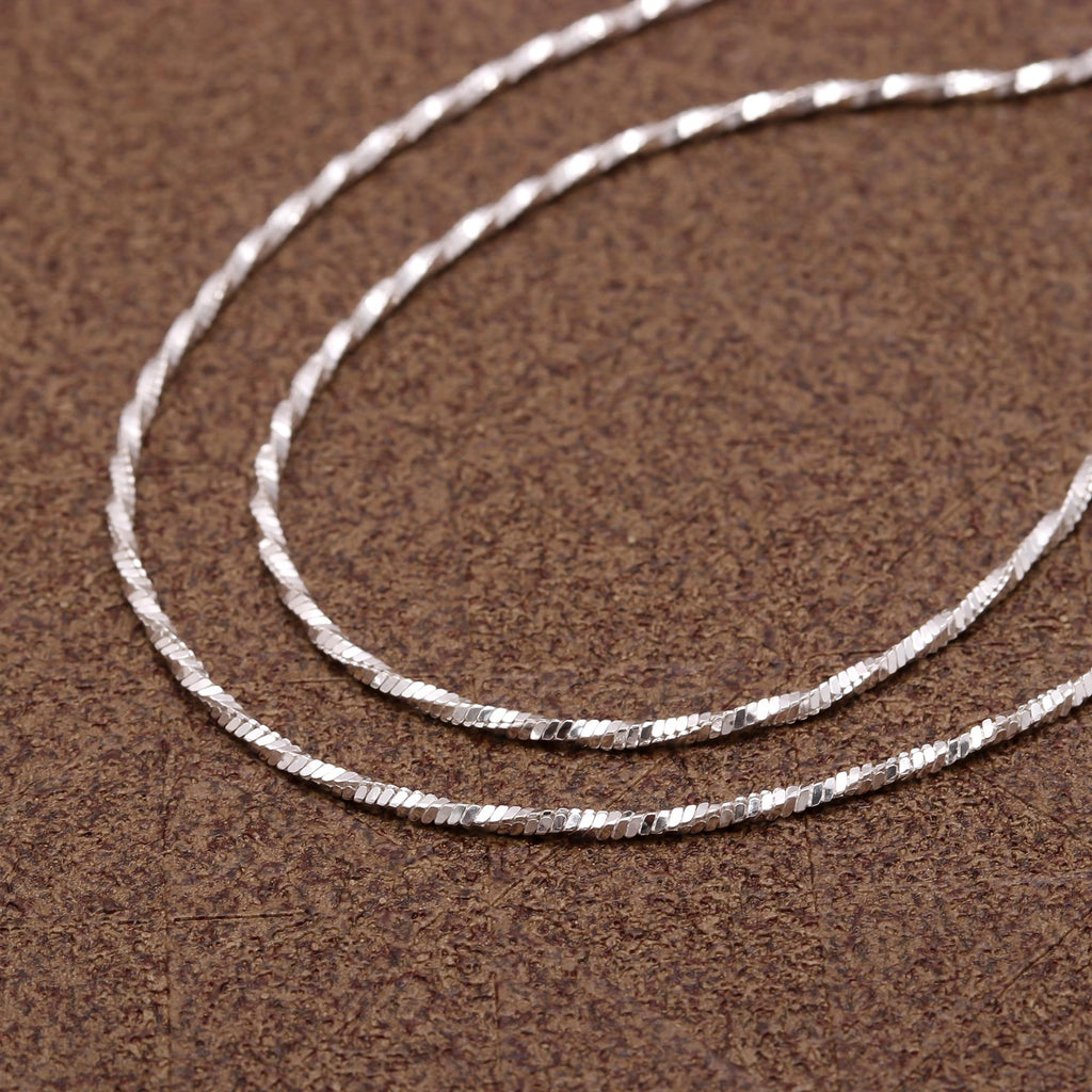 925 sterling silver Chain Necklace Jewelry Gift for Her | Layering Necklace
