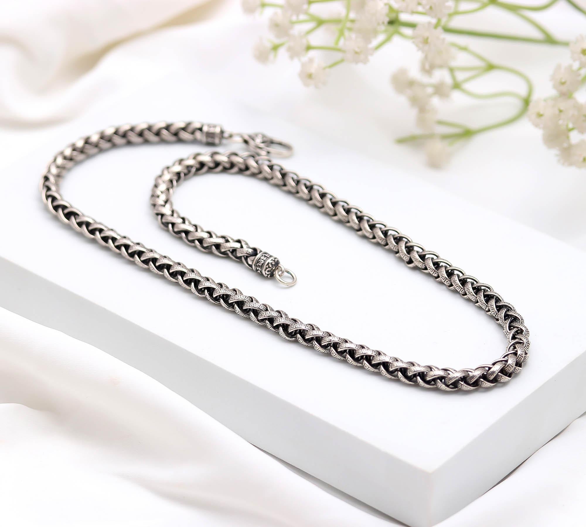 Premium 925 Sterling Silver Chain Necklace for Men & Women