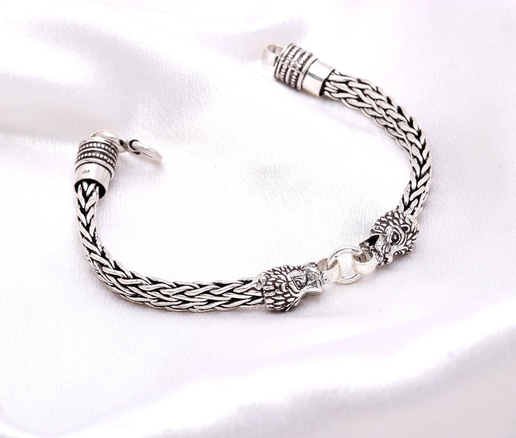 925 Sterling Silver Dragon Bracelet Vintage Thai Silver Jewellery