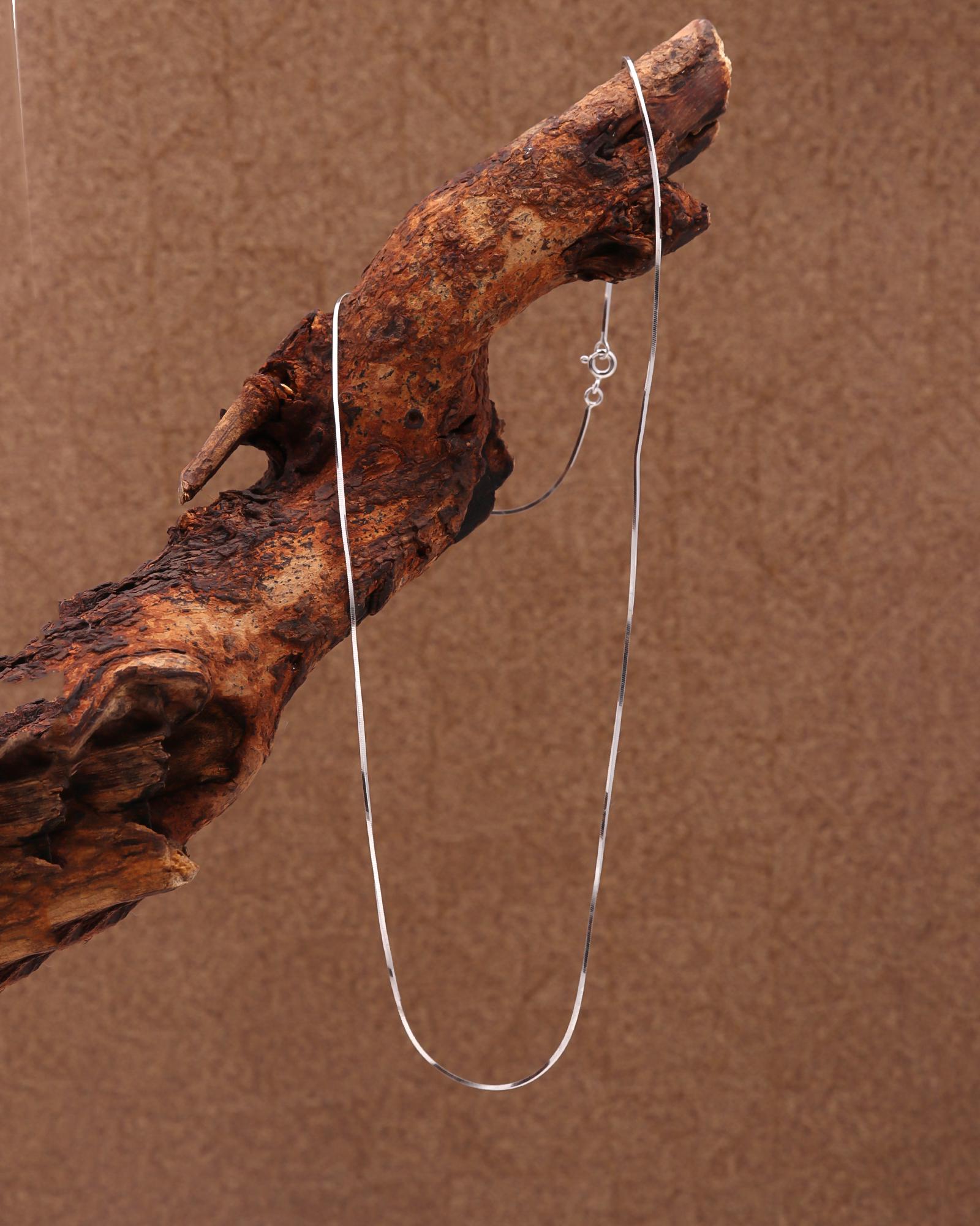 "Sterling Silver Chain Necklace 925 | Simple Silver Chain for Pendant