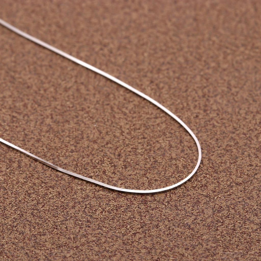 "Sterling Silver Chain Necklace 925 | Simple Silver Chain for Pendant