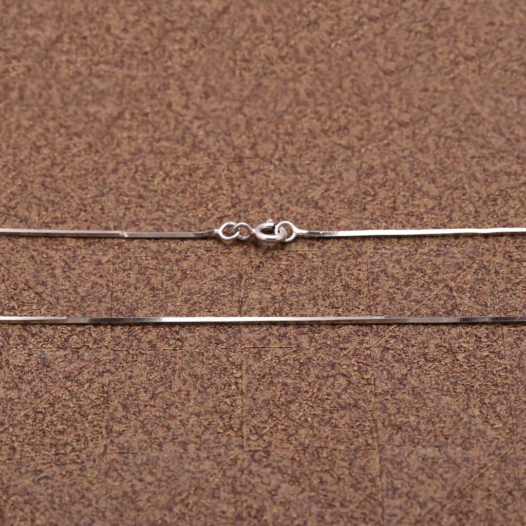 "Sterling Silver Chain Necklace 925 | Simple Silver Chain for Pendant