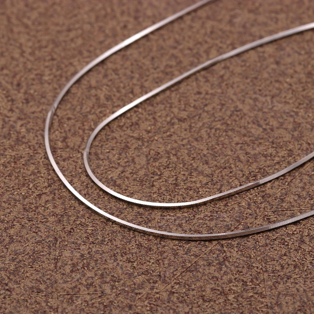 "Sterling Silver Chain Necklace 925 | Simple Silver Chain for Pendant
