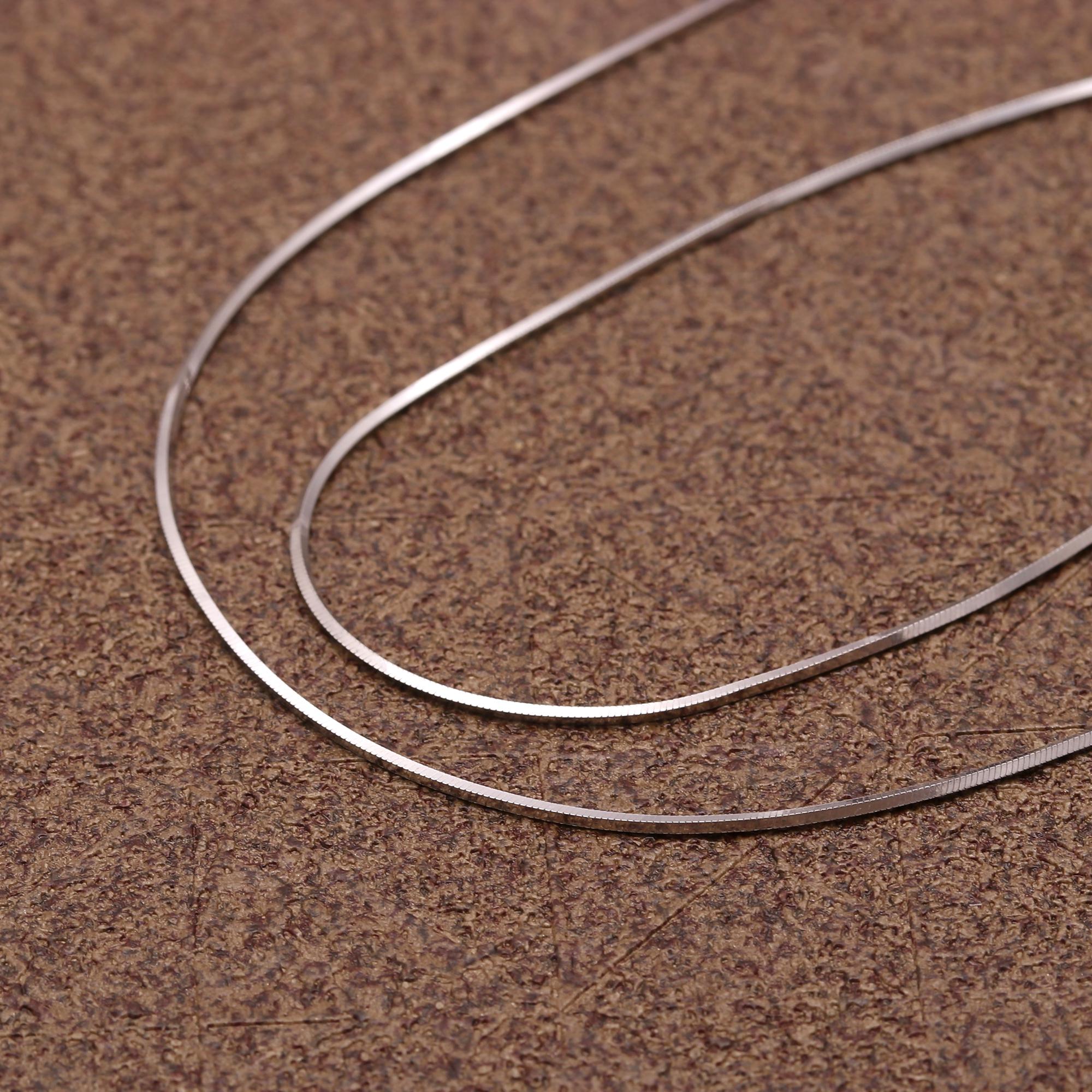 "Sterling Silver Chain Necklace 925 | Simple Silver Chain for Pendant