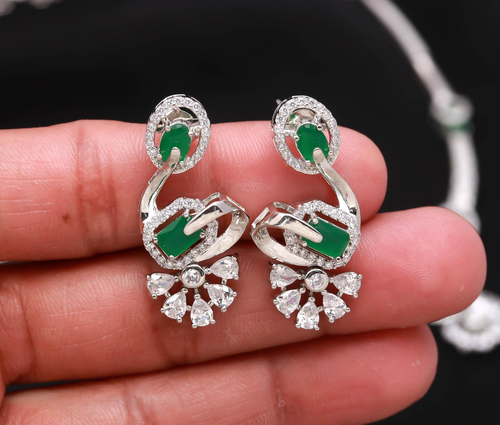 Women’s CZ Necklace & Matching Earrings Statement Jewellery Perfect Gift Set