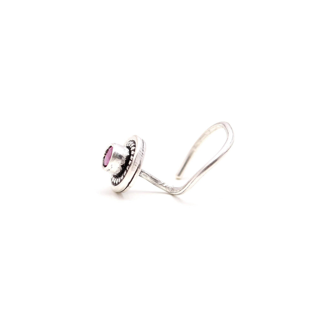 Brilliant Round CZ Nose Pin – Sterling Silver Gift for Her