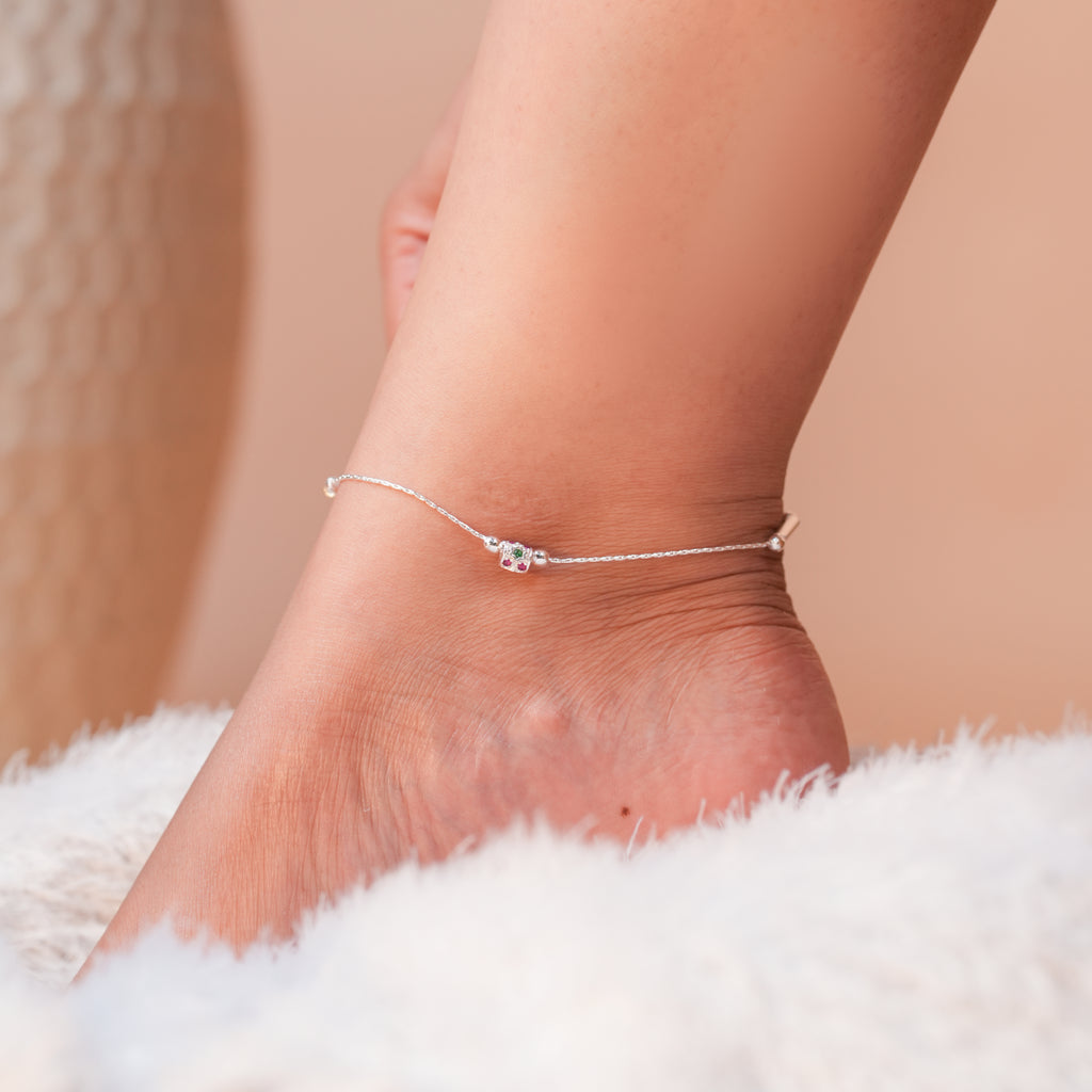 Minimal 925 Silver Anklet – Lightweight Daily Jewelry