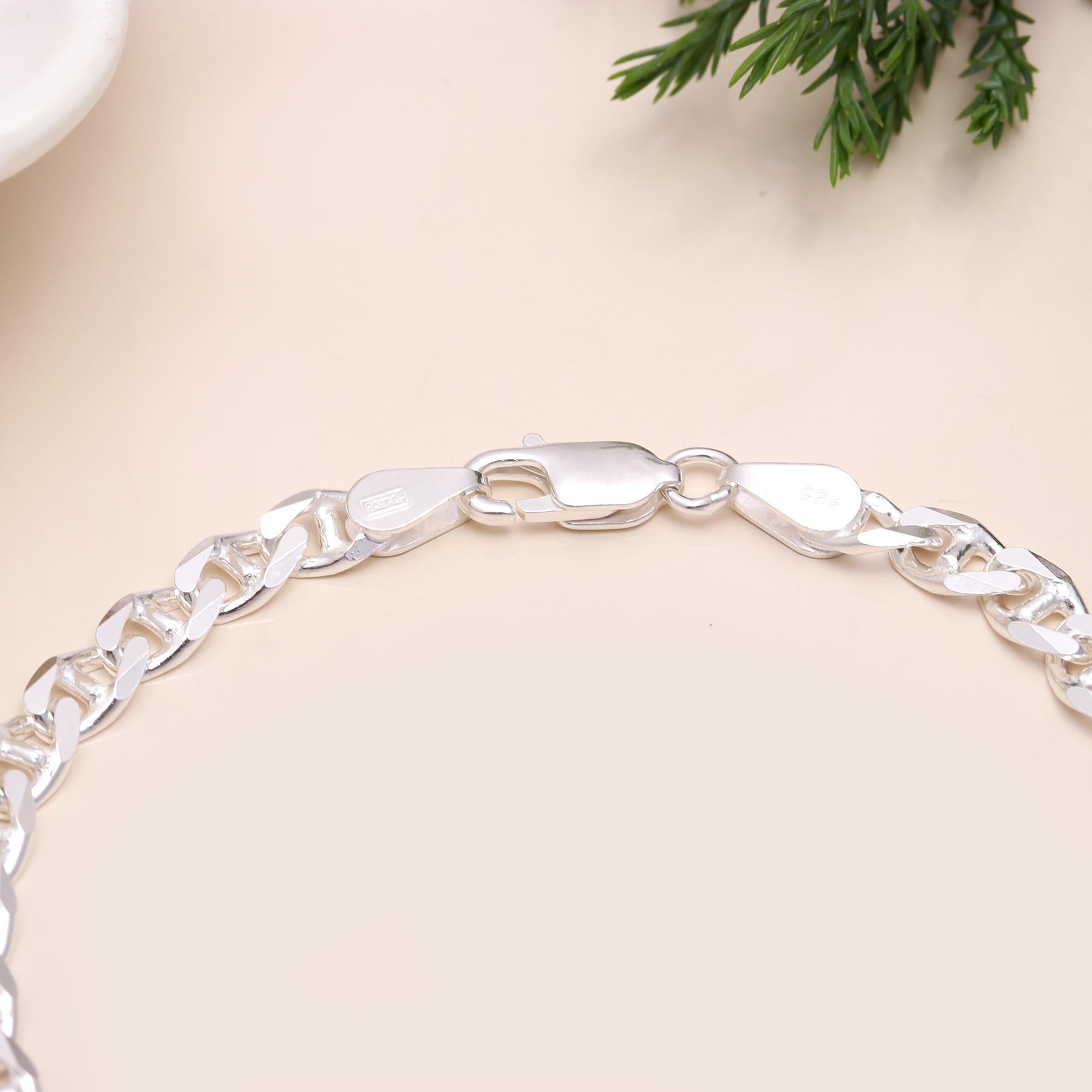 Dainty Silver Bracelet – Minimalist 925 Sterling Jewelry