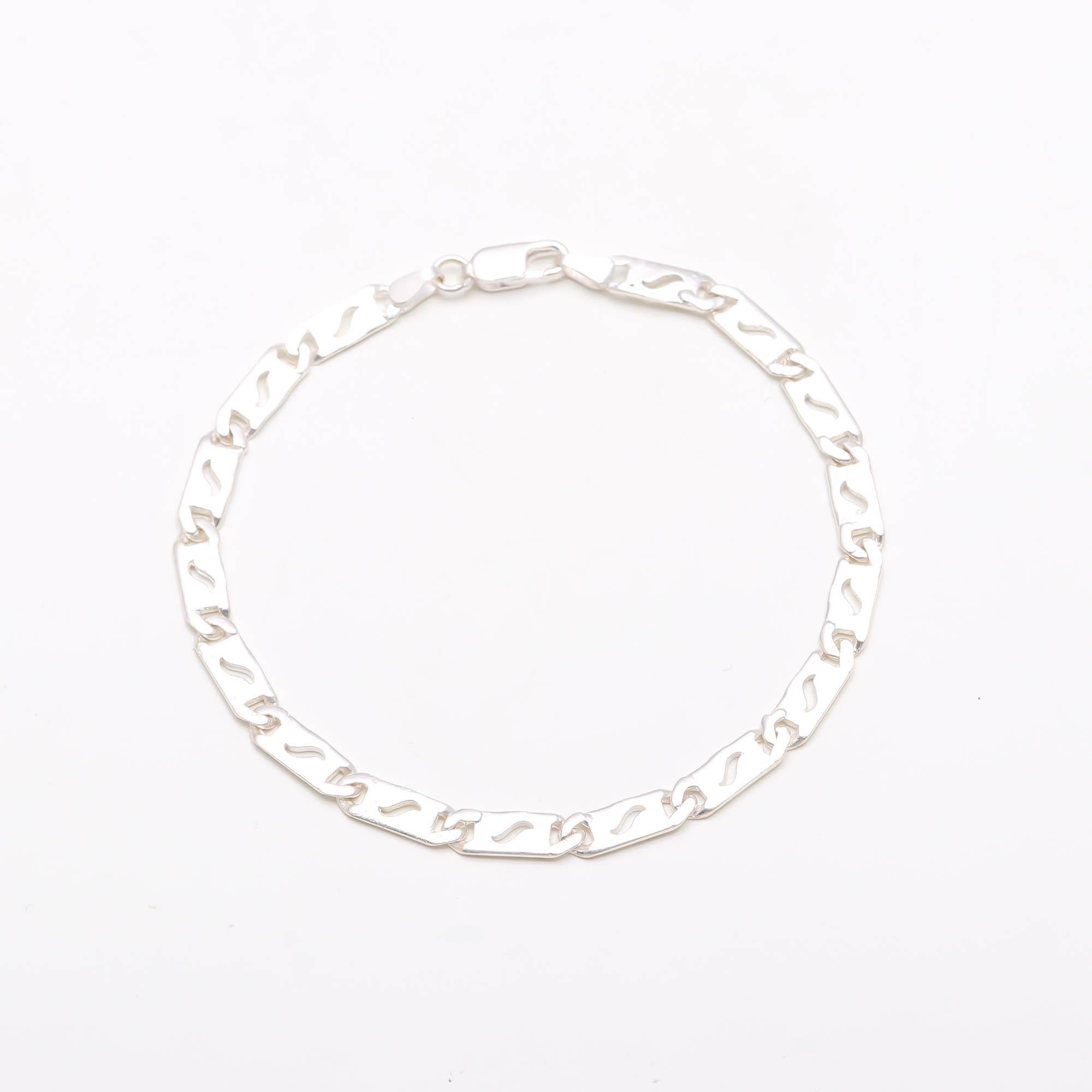 Chain Bracelet 925 Sterling Silver Oxidized Jewellery Gift for Husband