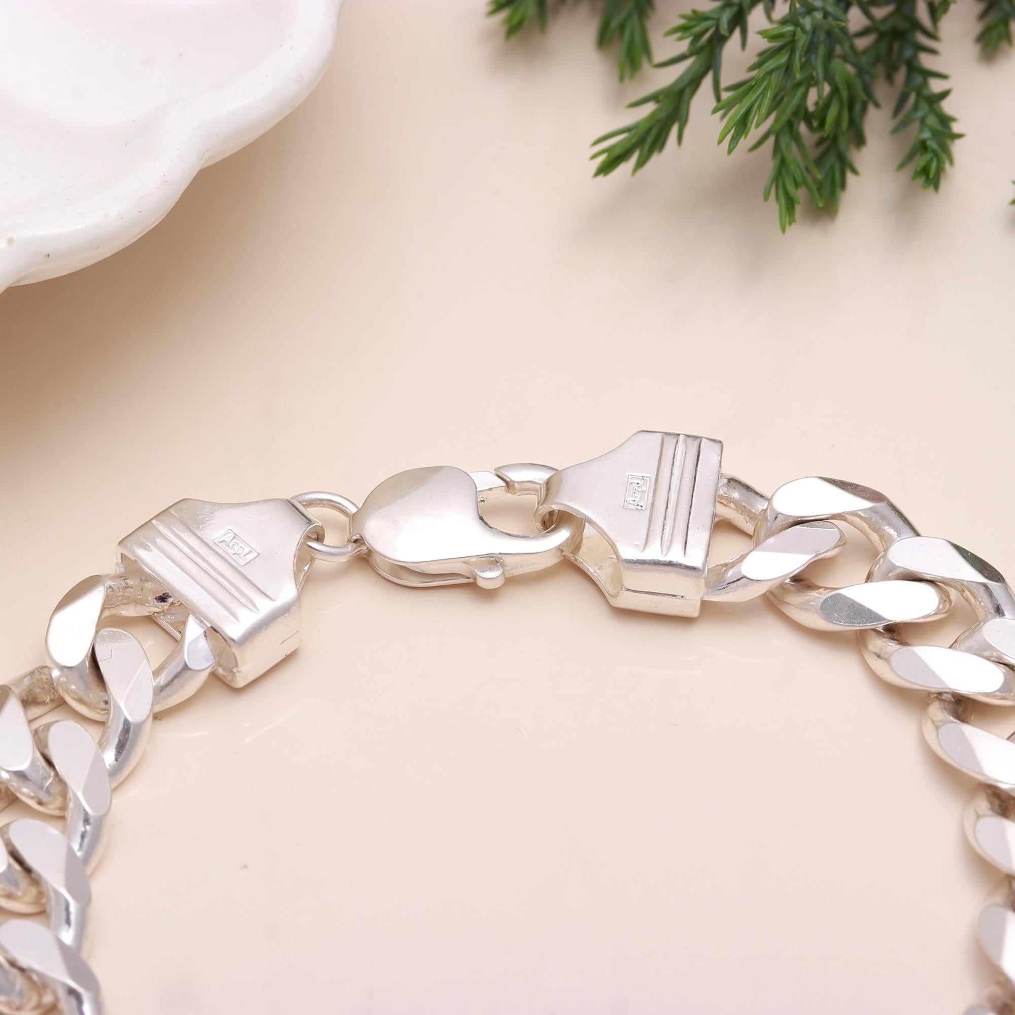 Sterling Silver Chain Bracelet – Layering Jewelry for Women
