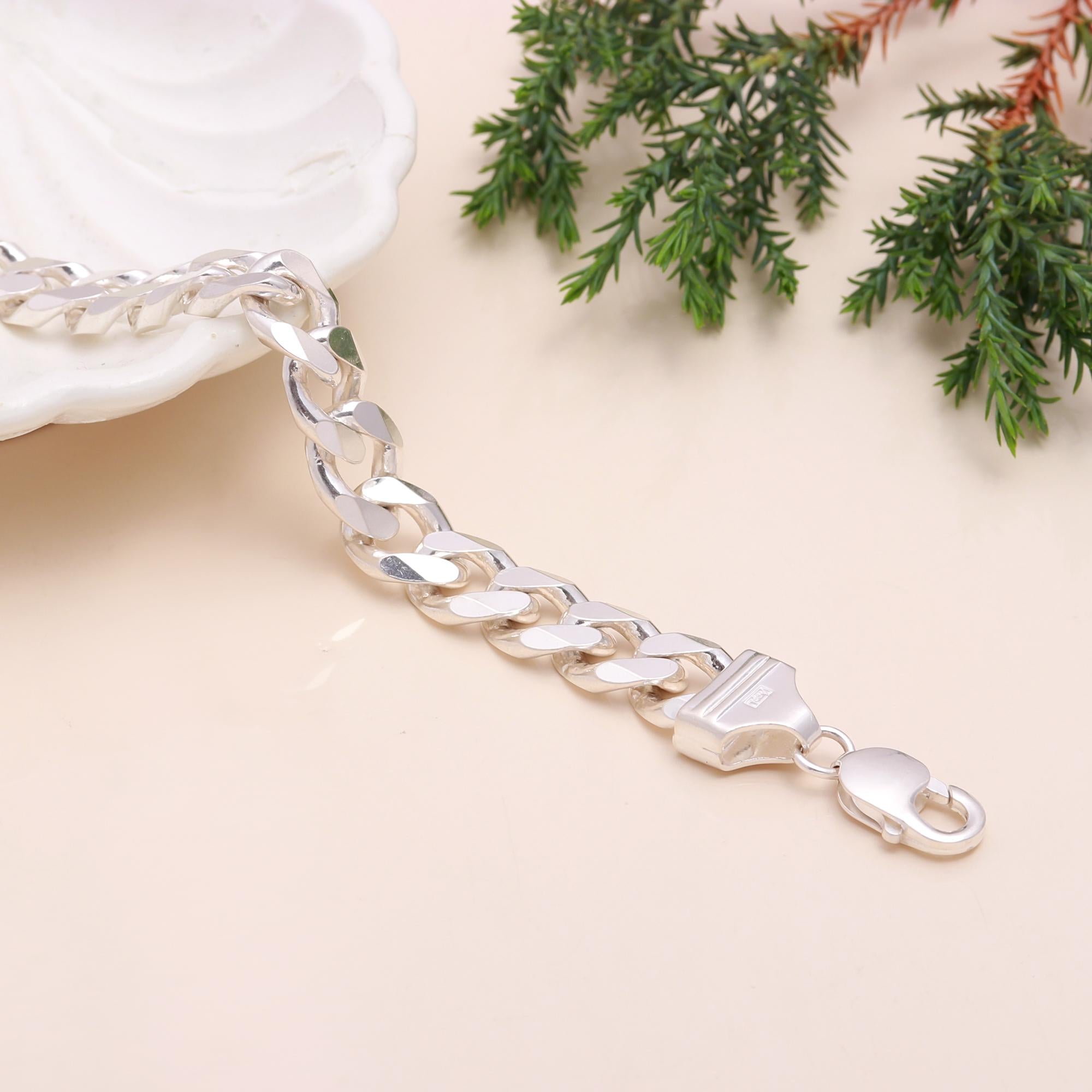 Sterling Silver Chain Bracelet – Layering Jewelry for Women