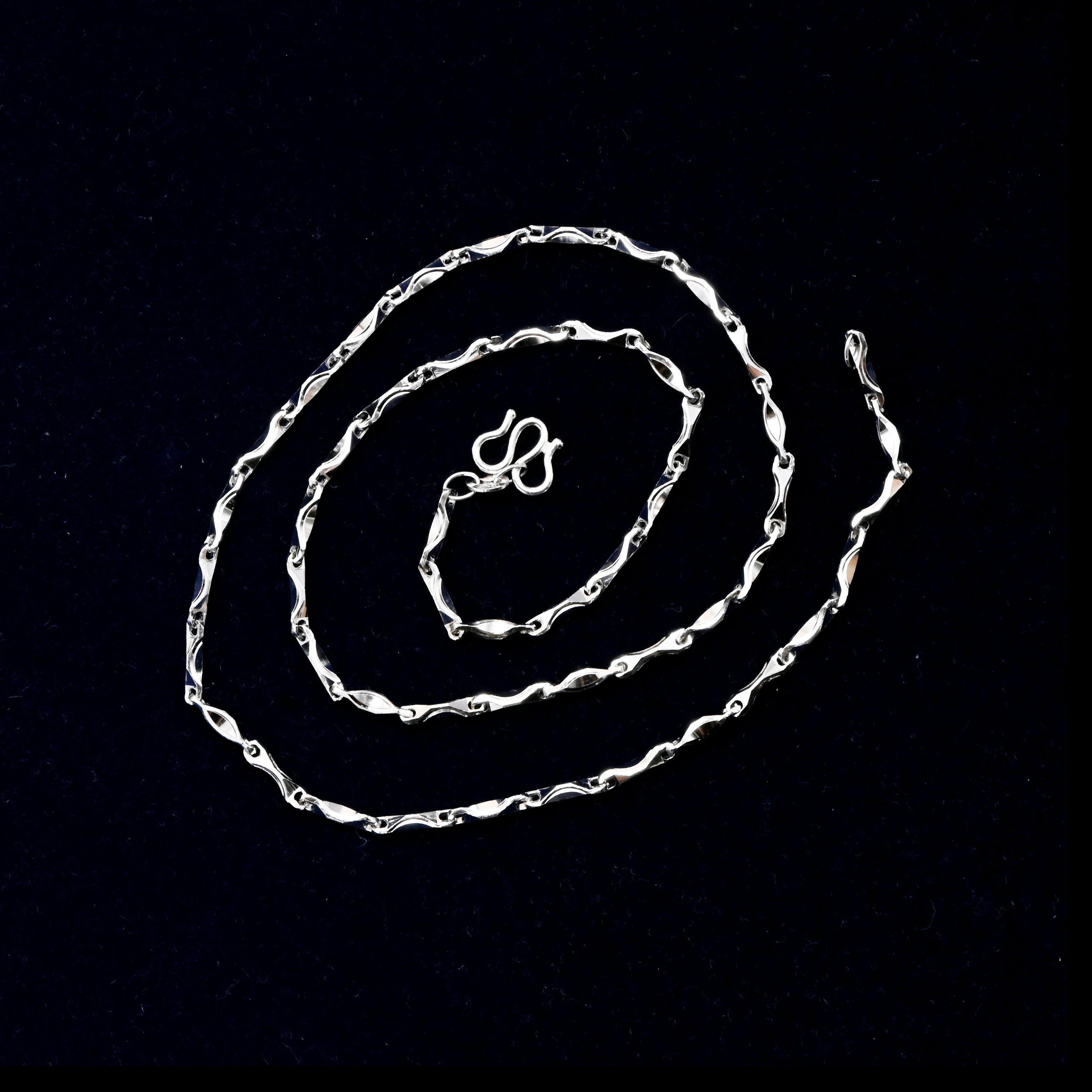 925 Sterling Silver Twisted Chain Necklace |Dainty Silver Choker | Minimalist Everyday