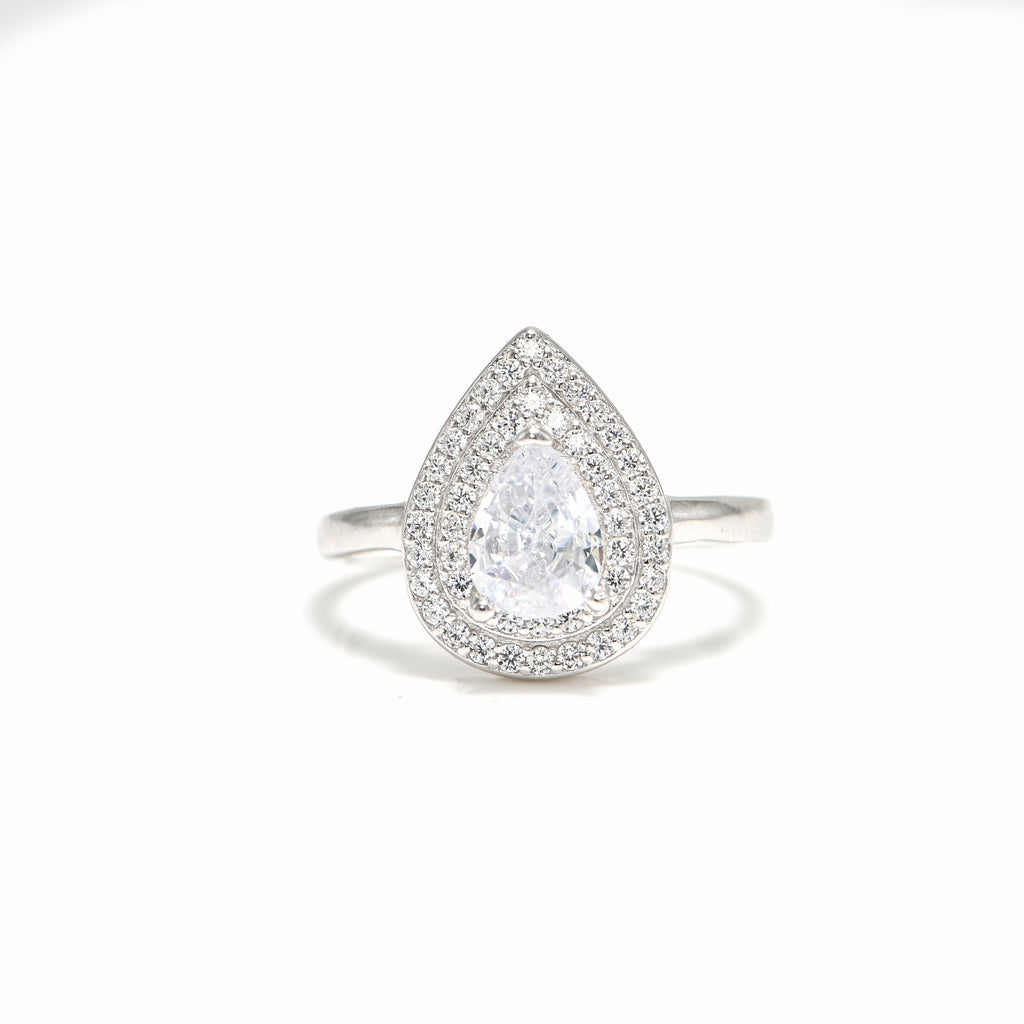 Timeless Sparkle 925 Sterling Silver Cubic Zirconia Ring