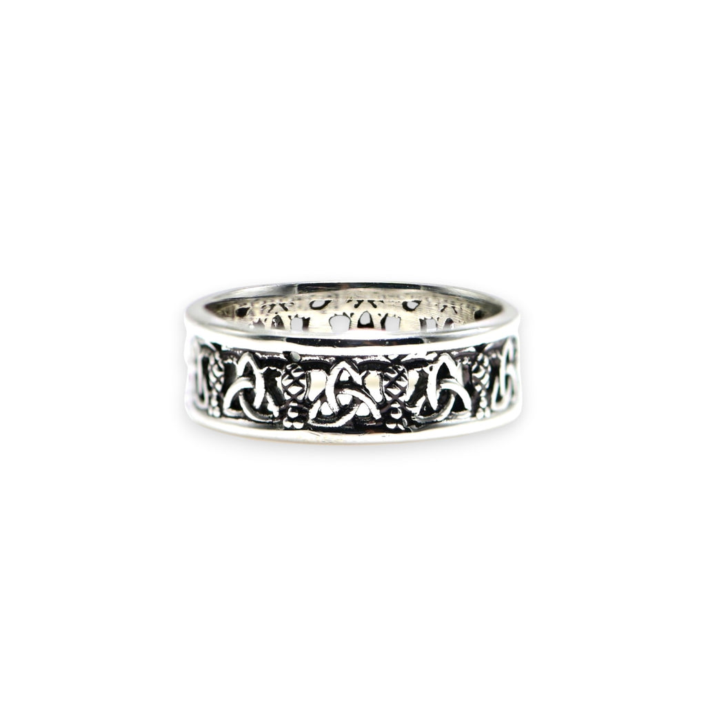 Men’s Turkish Silver Ring, 925 Vintage Band